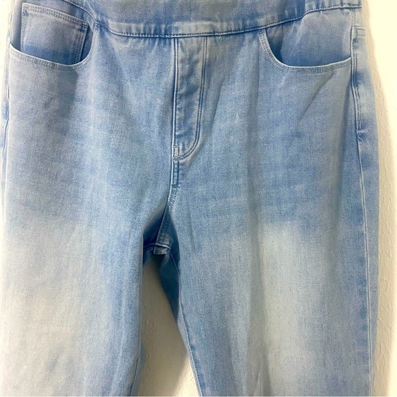 Soft Surroundings Women’s Supremely Soft Pull-On Jean Flat Elastic Waist Large - Picture 2 of 7